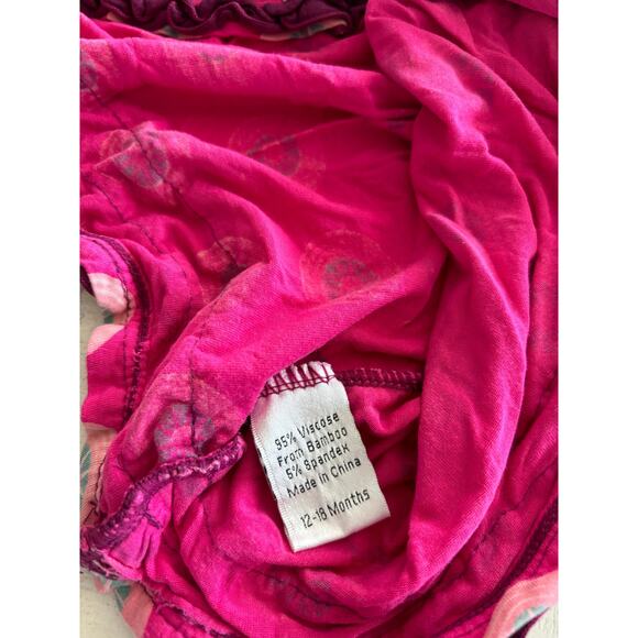 Kickee Pants Vibrant Pink Bamboo Birdie Dress / Tunic 12-18 Months - Picture 5 of 5